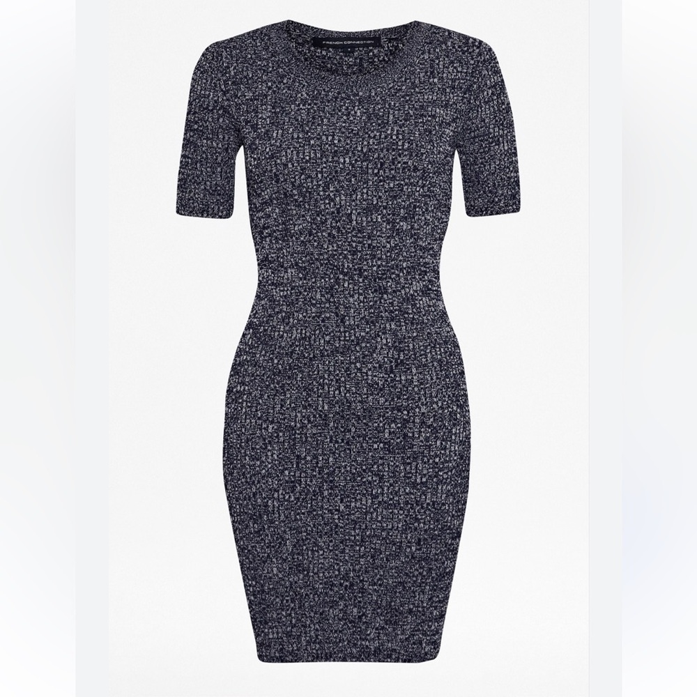 French Connection Charcoal Long Sleeve Dress
